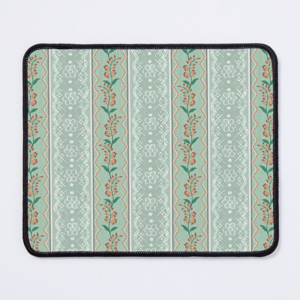 Item preview, Vintage Lace & Floral Ribbon Stripe designed and sold by Sarah Thorpe Designs .