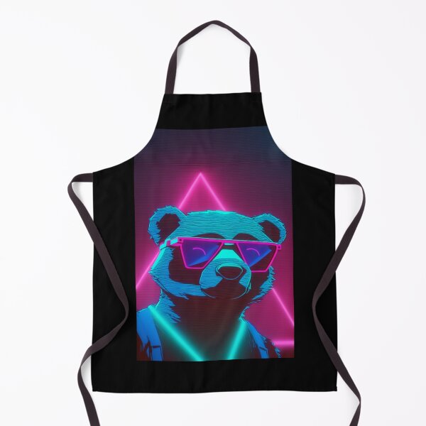 Item preview, Vaporwave neon cool bear in sunglasses designed and sold by RESToRAPTOR.