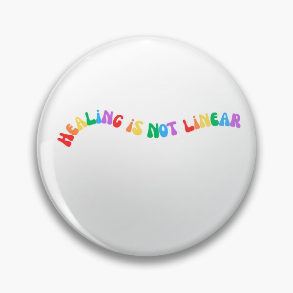 Item preview, Healing is Not Linear rainbow designed and sold by Lauren Rosenberger.