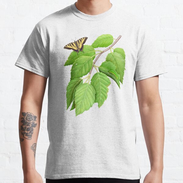 Tiger Swallowtail Butterfly and Caterpillar Classic T-Shirt