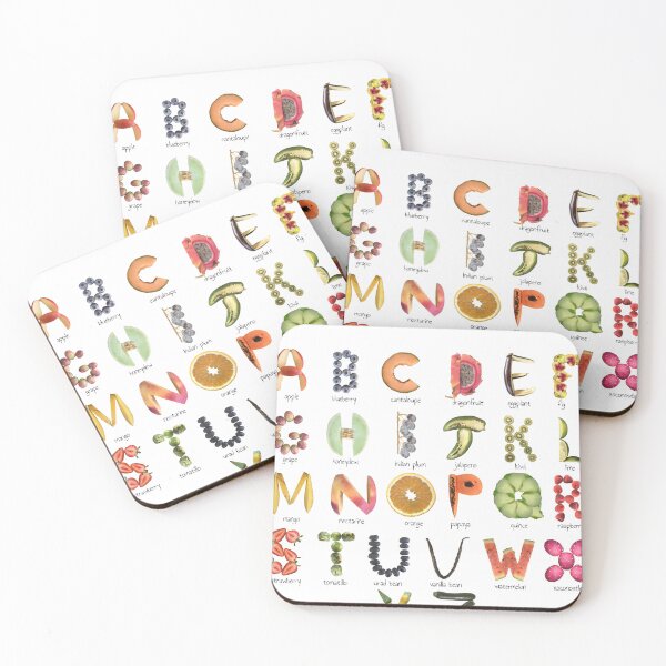 Item preview, Fruit Alphabet | Fruit ABCs | Food Alphabet | Fruit Nursery Decor designed and sold by EveryDayDabble.