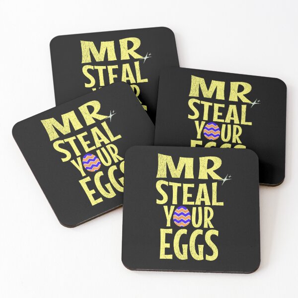 Item preview, Mr Steal Your Eggs Happy Easter Egg Hunt Funny Cute Decorated Eggs Easter Bunny designed and sold by CarantinedChaos.