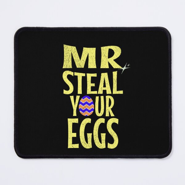 Item preview, Mr Steal Your Eggs Happy Easter Egg Hunt Funny Cute Decorated Eggs Easter Bunny designed and sold by CarantinedChaos.