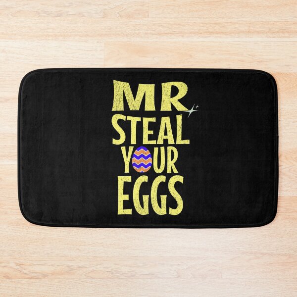 Item preview, Mr Steal Your Eggs Happy Easter Egg Hunt Funny Cute Decorated Eggs Easter Bunny designed and sold by CarantinedChaos.