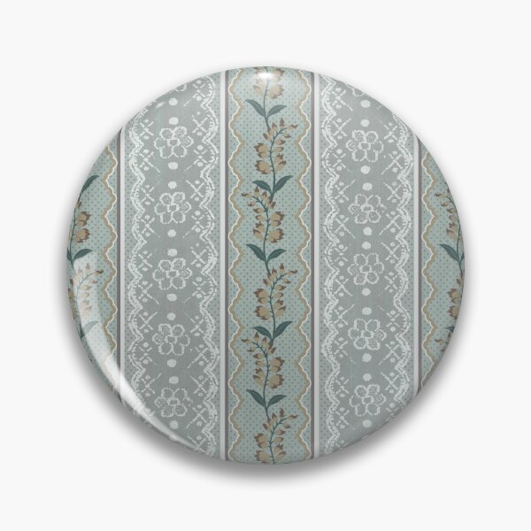 Item preview, Vintage Lace & Floral Ribbon Stripe designed and sold by Sarah Thorpe Designs .