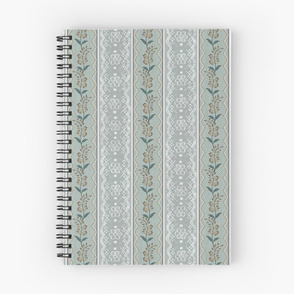 Item preview, Vintage Lace & Floral Ribbon Stripe designed and sold by Sarah Thorpe Designs .