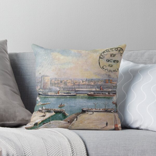 Item preview, 1910 Canada antique postcard Montreal the harbor designed and sold by observer11.