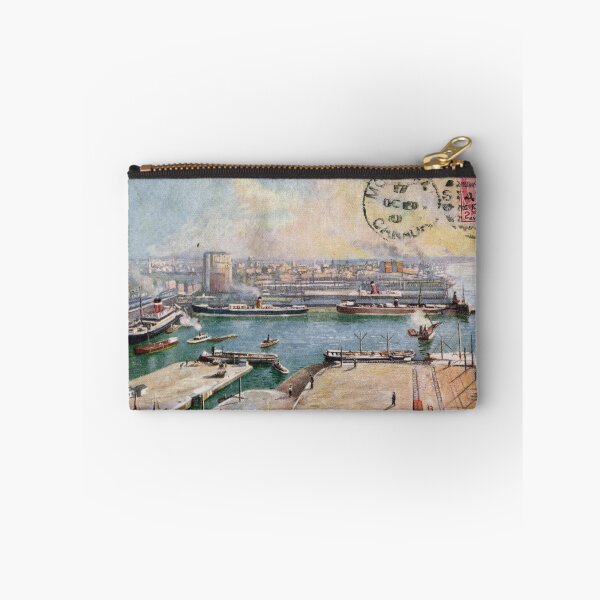 Item preview, 1910 Canada antique postcard Montreal the harbor designed and sold by observer11.