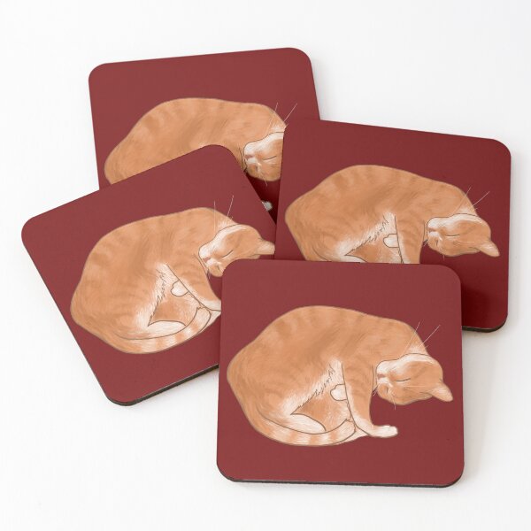 Item preview, Cute Ginger Cat Cuddles designed and sold by Andreea Dumez.