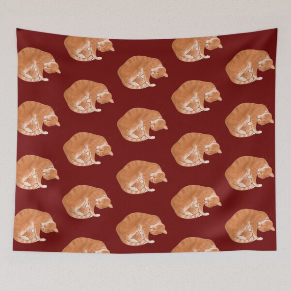 Item preview, Cute Ginger Cat Cuddles designed and sold by Andreea Dumez.