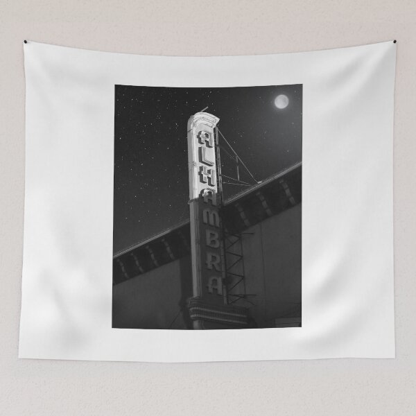 Item preview, Alhambra neon movie theater sign moonlight designed and sold by Larry Butterworth.
