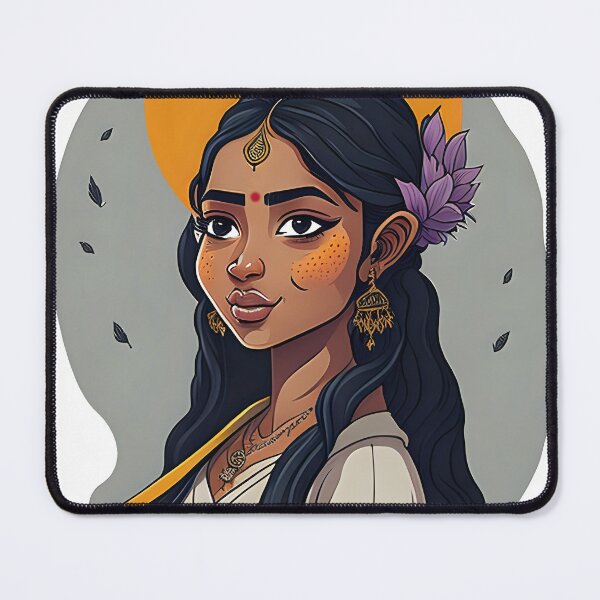 Item preview, Adorable Indian Woman Sticker designed and sold by PhimaDesing.