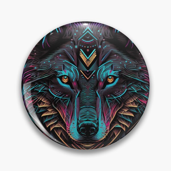 Item preview, Geometric Wolf Synthwave  designed and sold by shanemuir5.