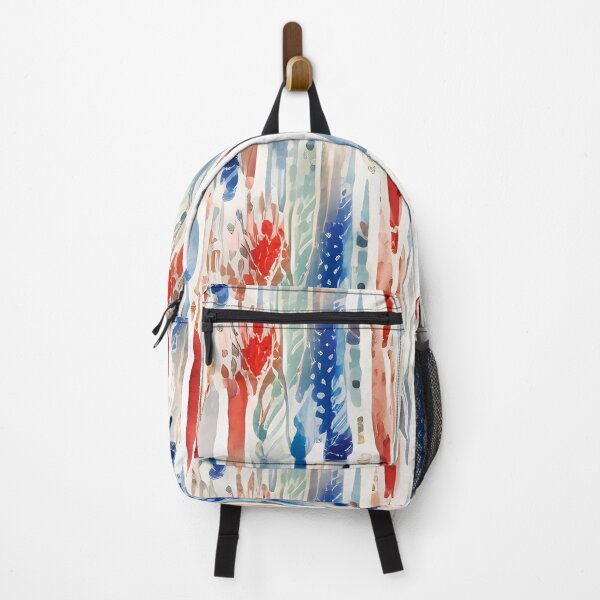 Item preview, Red, White, and Blue Patriotic Watercolor Leaves - a modern art way to wear the colors of the United States of America ... the good ol' USA.  designed and sold by SeaStories88.