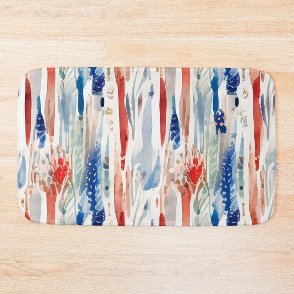 Item preview, Red, White, and Blue Patriotic Watercolor Leaves - a modern art way to wear the colors of the United States of America ... the good ol' USA.  designed and sold by SeaStories88.
