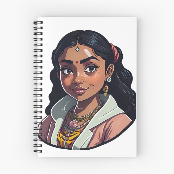 Item preview, Adorable Indian Woman Sticker designed and sold by PhimaDesing.