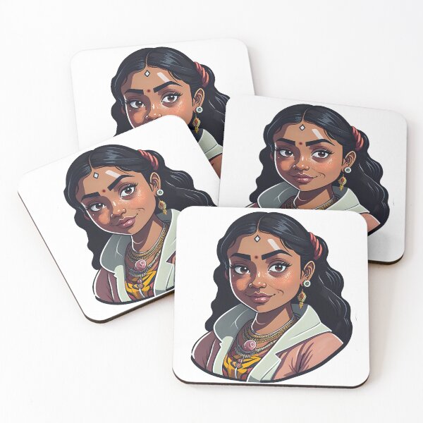 Item preview, Adorable Indian Woman Sticker designed and sold by PhimaDesing.