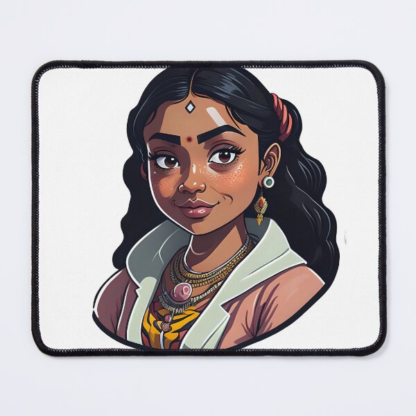 Item preview, Adorable Indian Woman Sticker designed and sold by PhimaDesing.