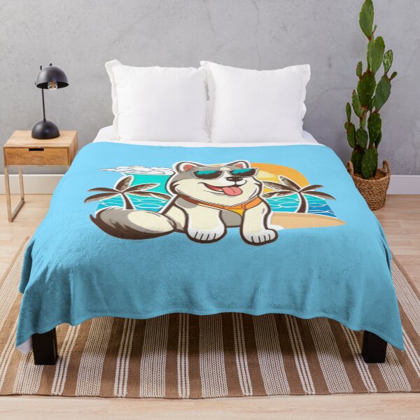 Item preview, Husky in the beach designed and sold by brindled.