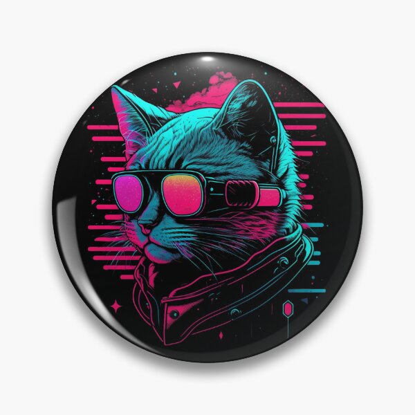Artikelvorschau, Cat-Synth-Welle mit Brille entworfen und verkauft von shanemuir5.