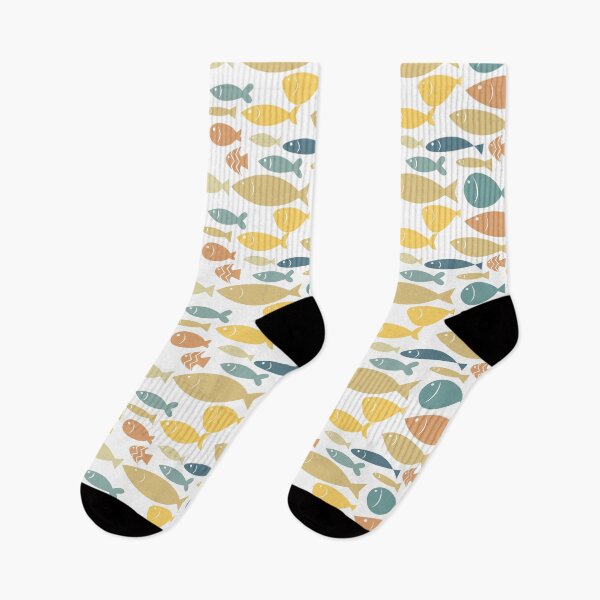 Item preview, colorful fishes seamless pattern cartoon style designed and sold by Ijjul322.