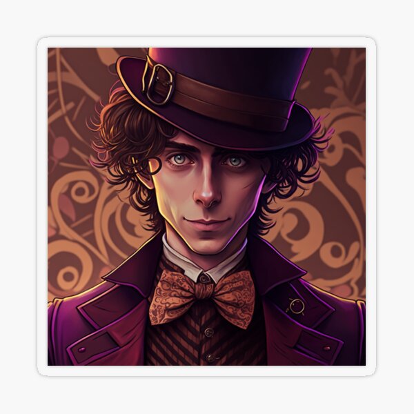 Willy Wonka Sticker for Sale by michaellee20056