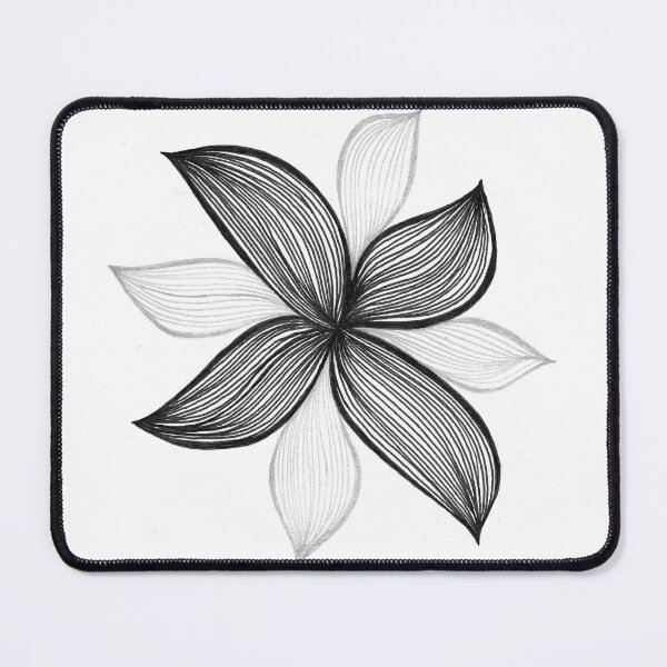 Item preview, Monochrome flower leaves designed and sold by InspiringLines.