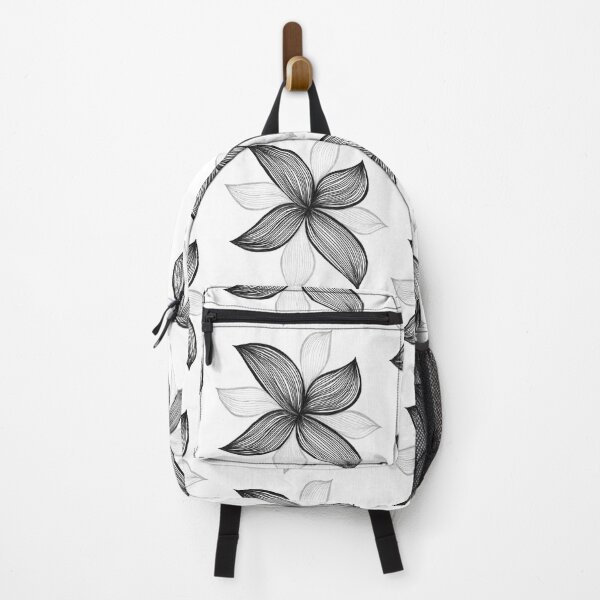Item preview, Monochrome flower leaves designed and sold by InspiringLines.
