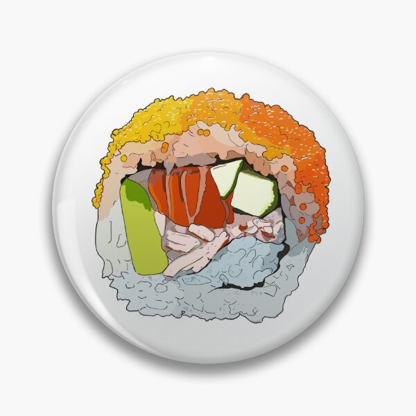 Item preview, Sushi roll with cucumber, avocado, crab, salmon designed and sold by EatBirdLove.