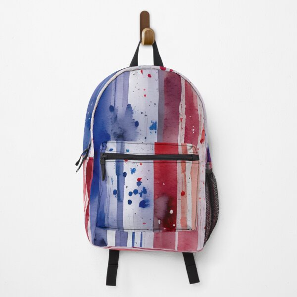Item preview, Red, White, and Blue Patriotic Watercolor Stripes- a modern art way to wear the colors of the United States of America ... the good ol' USA.  designed and sold by SeaStories88.