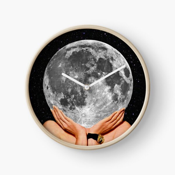 Full Moon Clocks for Sale | Redbubble