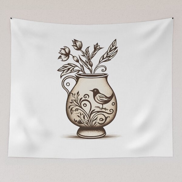 Item preview, Vintage Pottery Vase designed and sold by Teequeque.
