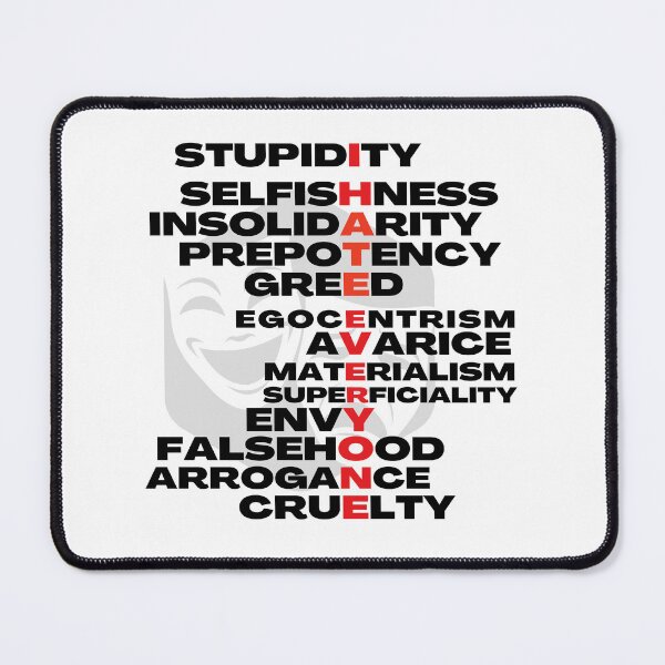 Item preview, I hate anti-values t-shirt - lost humanity designed and sold by relso.