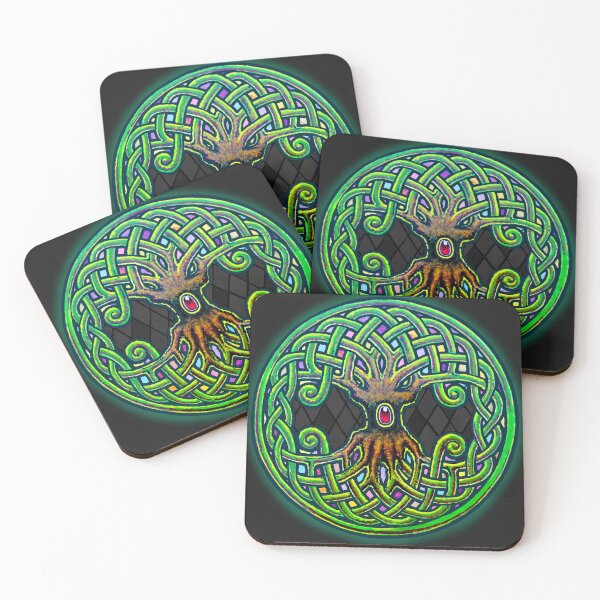 Item preview, Yggdrasil Celtic Viking World Tree of Life color designed and sold by Roberto Jaras Lira.