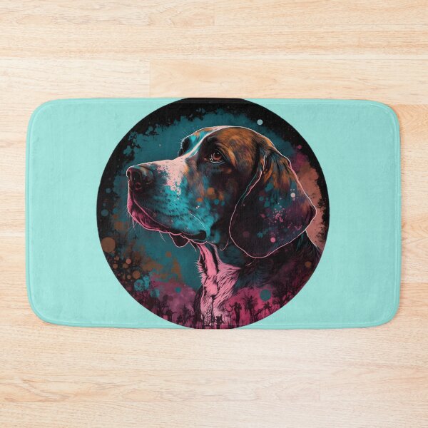 Item preview, American Foxhound in a Pink and Blue World designed and sold by DoggyDevotion.