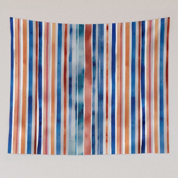 Item preview, Red, White, and Blue Patriotic Watercolor Stripes- a modern art way to wear the colors of the United States of America ... the good ol' USA.  designed and sold by SeaStories88.