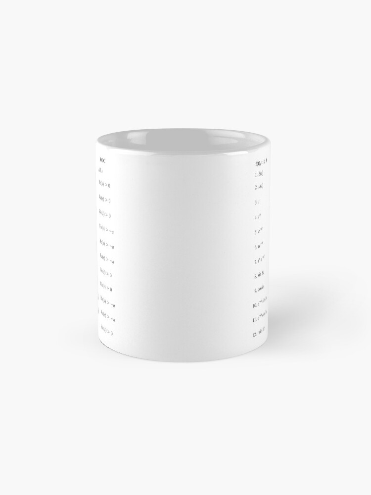 Alternate view of Laplace Transform, Math, Mathematics, Physics, #Laplace, #Transform, #Math, #Mathematics, #Physics, #LaplaceTransform Mug