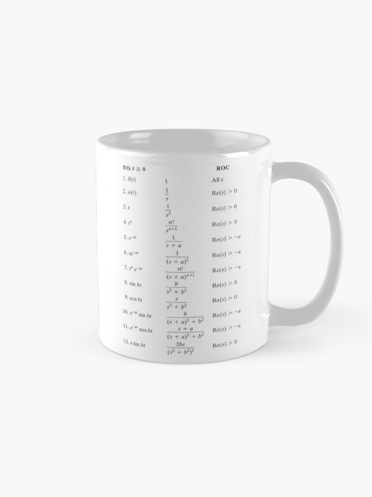 Alternate view of Laplace Transform, Math, Mathematics, Physics, #Laplace, #Transform, #Math, #Mathematics, #Physics, #LaplaceTransform Mug
