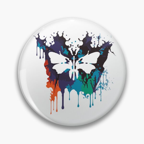 Item preview, Butterfly Ink Blot Colorful Paint Drip  designed and sold by Holisticfox.