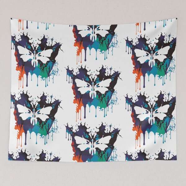 Item preview, Butterfly Ink Blot Colorful Paint Drip  designed and sold by Holisticfox.
