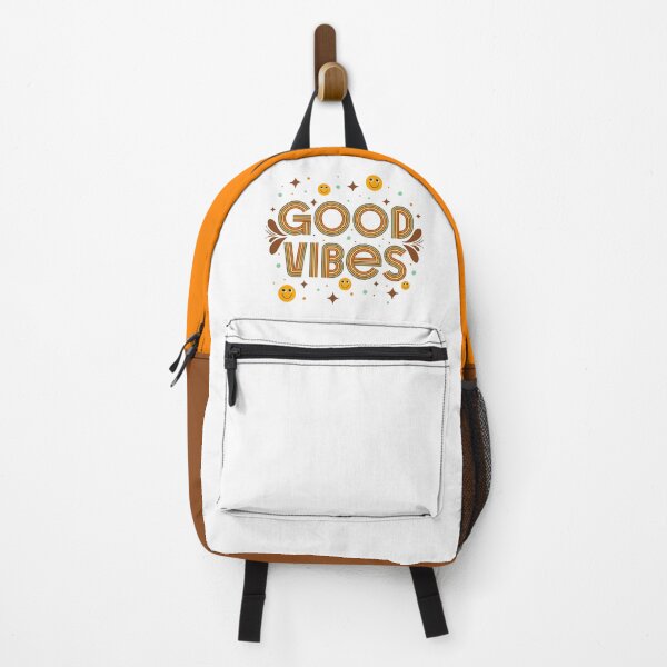 Item preview, Good Vibes Retro Groovy Feel Good Phrase-White designed and sold by Gsallicat.