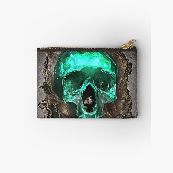 Item preview, Aesthetic Artistic Emerald Skull Designs 1 designed and sold by Shidesama.