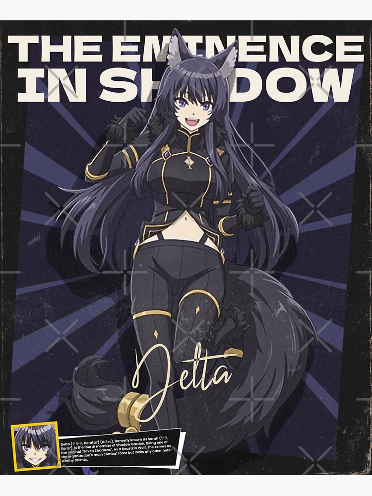 Chibi Delta The Eminence in Shadow Glossy Sticker Anime Waterproof!