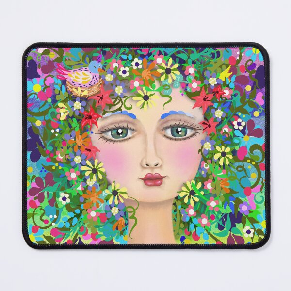 Item preview, Spring Face Beautiful Flowers and Bird designed and sold by CheriesArt.