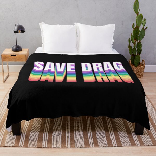 Item preview, Save Drag Shirt Retro Rainbow Type Support Drag Queens designed and sold by PUFFYP.