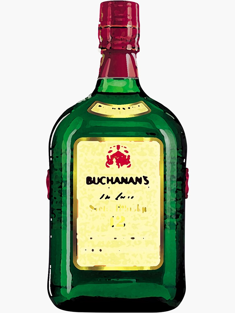 "Buchanans Bottle" Sticker by AntonioCreates | Redbubble