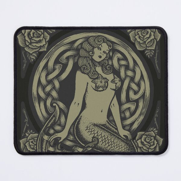 Item preview, Mermaid and Skulls - Monochrome designed and sold by Roberto Jaras Lira.