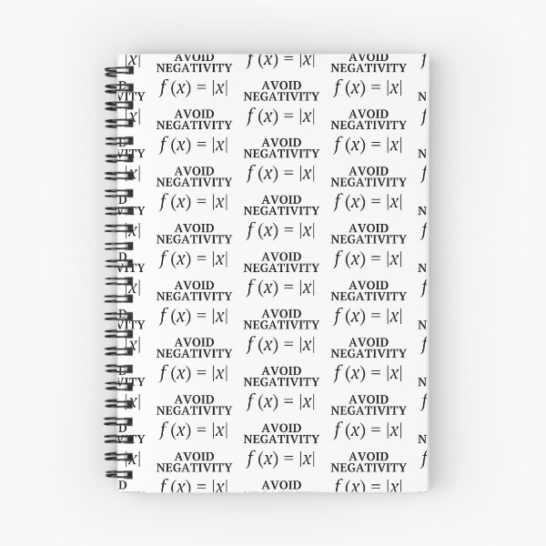 Item preview, Avoid Negativity - Funny but Inspiring Math Joke designed and sold by MathVerge.