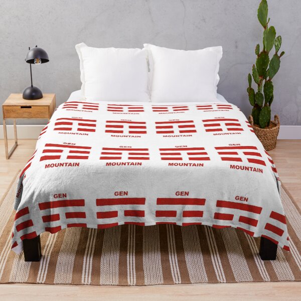 Item preview, Gen of the I Ching Taoist Symbol in Red designed and sold by Symbologee.