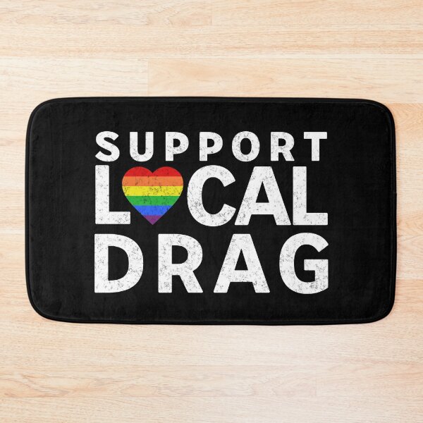 Item preview, Support Local Drag LGBTQ Pride Rainbow Heart designed and sold by PUFFYP.